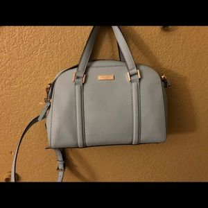 Blue Kate Spade Bucket Shoulder Carry Bag Purse